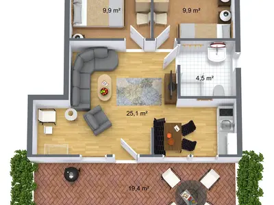 Ferienhaus für 5 Personen (60 m²) in Wulfskuhl 9/10