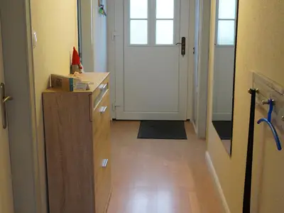 Blick auf die Haustür