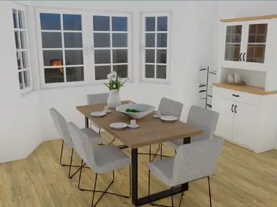 Essbereich: Foto dient zur Veranschaulichung, Möblierung kann abweichen.