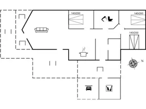 Ferienhaus für 6 Personen (92 m²) in Højslev