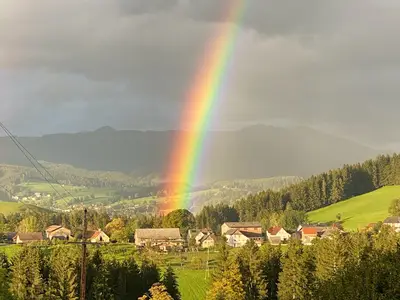 Regenbogen über Schweinegg