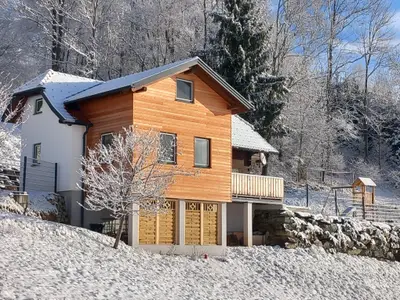 Ferienhaus im Winter