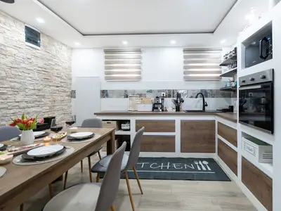 Küche und Essbereich