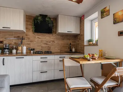 Küche und Essbereich