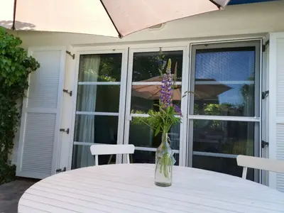 Ferienhaus Natürlich am Bodden Terrasse