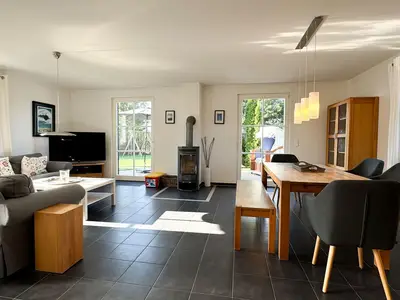 Essbereich im Wohnzimmer