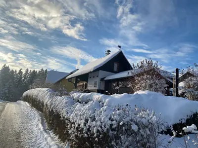 Schöner kalter Wintertag