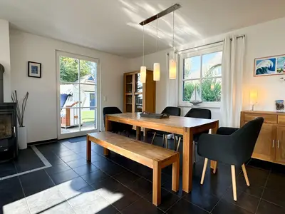 Essbereich im Wohnzimmer