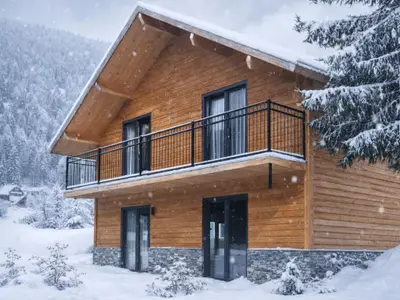 Außenseite Ferienhaus [Winter]