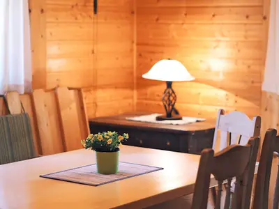 Berghütte: gemütlicher Wohnbereich