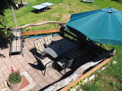Berghütte: Terrasse