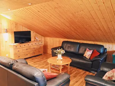 Waldhaus: Wohnzimmer