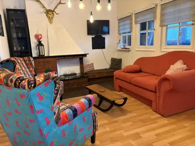 Ferienhaus Bussard-Wohnbereich