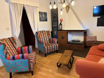 Ferienhaus Bussard- Wohnbereich