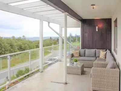 Aussicht vom Ferienhaus [Sommer]