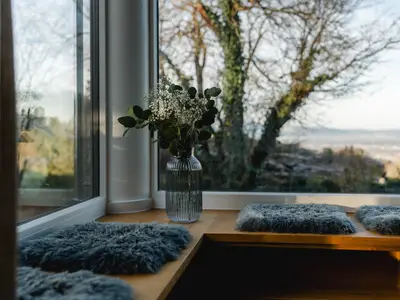 Blick aus dem Wohnzimmer