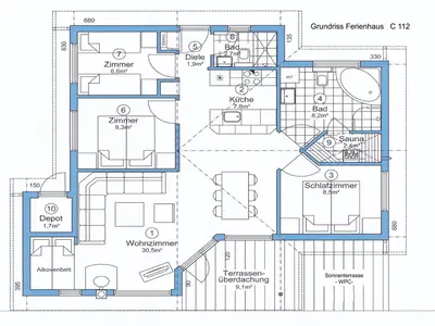 Ferienhaus für 8 Personen (79 m²) 10/10