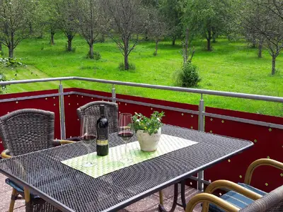 Natur pur auf dem riesigen Balkon