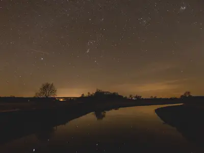 in der Nähe: Lochow im Sternenpark bei Nacht