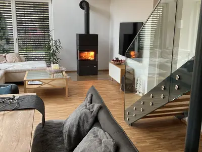 Kaminofen im Wohnbereich