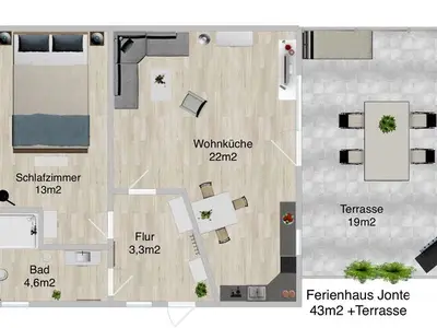Ferienhaus für 2 Personen (52 m²) in Stralsund 6/10