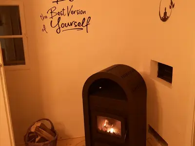 Kamin im Wohnzimmer