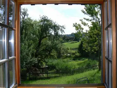Gartenblick aus dem Ferienhaus