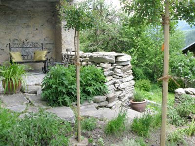 Ferienhaus Altes Pfarrhaus - Gartensitzplatz