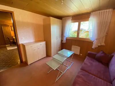 Wohnzimmer 2, mit Bettsofa, ausziehbar als Bett für 2 Personen