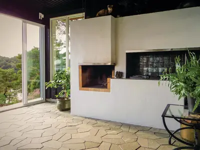 outside
