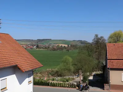 Blick von der Terrasse ins Taubertal