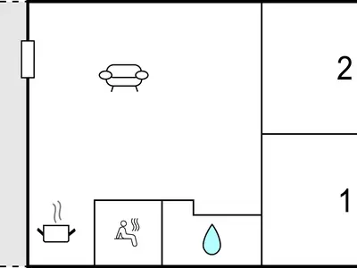 Ferienhaus für 6 Personen (45 m²) in Thale 1/10