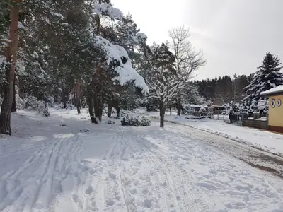 Wunderschöne Winterlandschaft vor der Tür