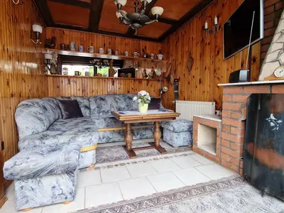 Wohnbereich mit Kamin