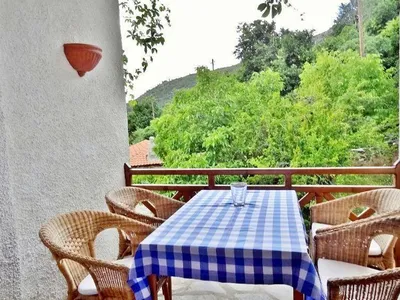 Sitzgruppe auf dem Balkon