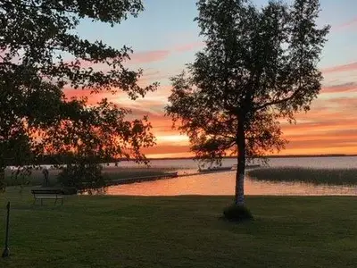 Sonnenuntergang am Strand Juni