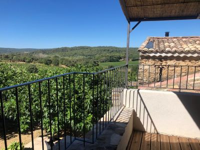 Blick vom Ferienhaus Joie de Vivre