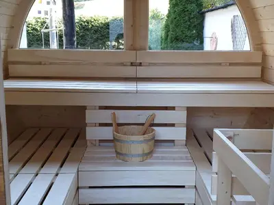 Wellness. Innenraum Sauna