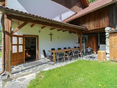 überdachte Sitzecke