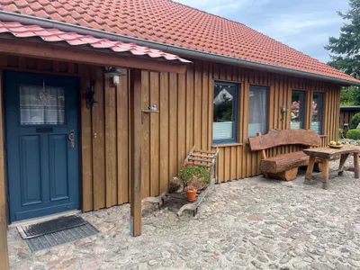 FH Holz Eingang zum Ferienhaus