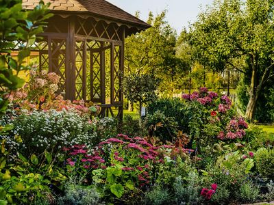 Garten. Pavillon