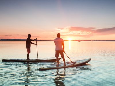 Sonnenuntergang am Chiemsee