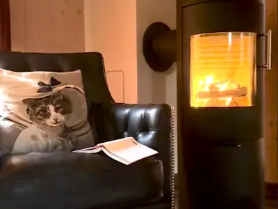 Chalet am Quittenbaum, Kaminfeuer