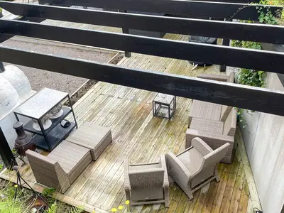 outside