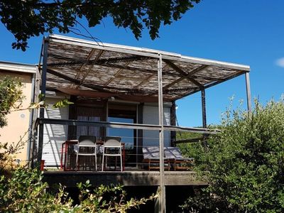 terrasse ombragée en été