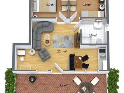 Ferienhaus für 5 Personen (60 m²) in Vellahn 9/9