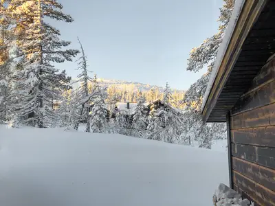 outside