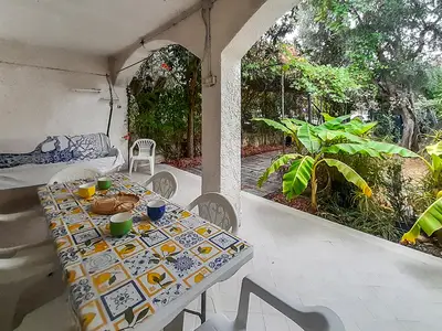 outside