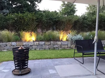 Cube House - Ferienhaus in Franken, Abendstimmung