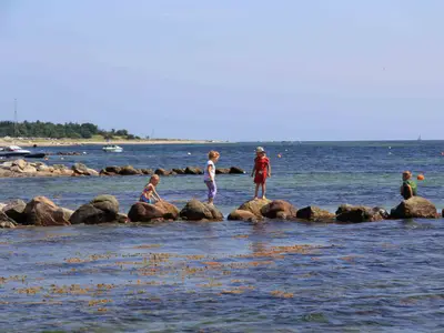 Buhnen am Strand vor Karlsminde